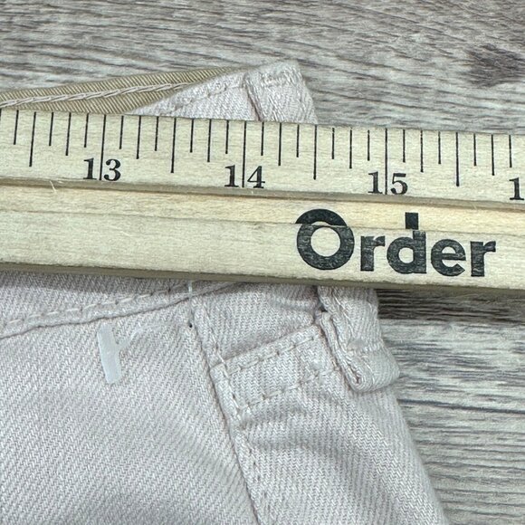 Rag & Bone Shorts Womens 24 Pink Denim Rosa Mid-Rise Relaxed Through Hip & Thigh - Picture 5 of 12
